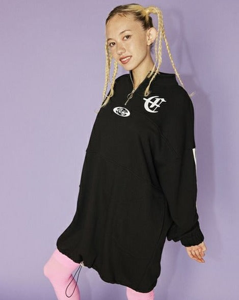 HALF ZIP SWEAT ONE-PIECE│ミロードオンライン